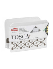 Elegantes schwarzes Weiß und Tortora von Stefaniplast, misst 7,5x15,5 cm (55350).