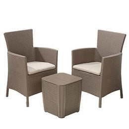 Sessel -Set mit Iowa Tisch Cappuccino Keter