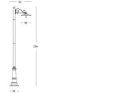Weiß gestrichene Aluminiumstruktur, geeignet für Graphitenergiesparlampen, geeignet
