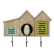 3 -Seerer -Holzbügel 2 Schubladen Häuser CM30x23x9.5