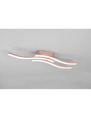 Moderne Deckendecke Licht 3 LED -Stangen 4000k Route Rosa Trio Lighting Gold