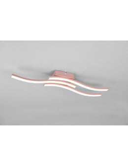 Moderne Deckendecke Licht 3 LED -Stangen 4000k Route Rosa Trio Lighting Gold