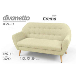 Modernes Design Sofa Modecreme 142 x 64 x 84 h