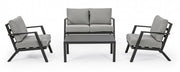 Gartenset Anthracite Lounge YK13 4 Teile