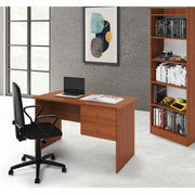 Tiffany Desk Ancient Walnut mit zwei Schubladen H.76x119x64