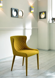 Giallo Fabric Stuhl 58x50.5x83H CM