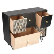 MAORI -Holztür 1+4 Schubladen rechteckig CM33X12H27.5