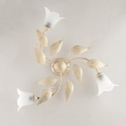 Tre Lichter Drei Lichter Goldwände Wallbastry Weiß 67x H20 cm