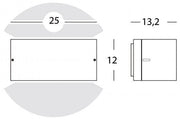 APPLIQUE E27 UMBE LINE CHIUSA GRAFITE