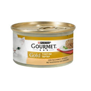 Gourmet -Gold -Tätigkeit mit Truthahn und Spinat Purine 85 Gramm