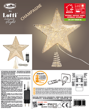 Starstar Metal Champagner Ø25xh30cm