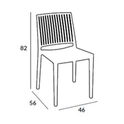 Balken polypropylen -grün olivpolypropylenresistent gegen UV -Strahlen und L46 x p56 x H82