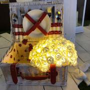 RBF White Rose Bouquet 120 LED 4m + Ø30cm