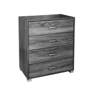 Graue Schublade mit 4 Schubladen 68x40xh.83 cm