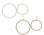 Kreis im Weihnachtsdekorationsjute 2 verschiedene Farben Ø 40 cm