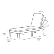 Cappuccino Jaipur Bett