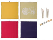 4x SET4 -Leinwände für Fußabdrücke