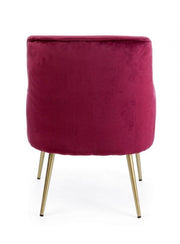 Moderner Sessel Velvet Bordeaux Clelia