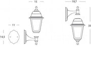 APPLIQUISCH UP & DOWN E27 in Harzschwarz Teufelslinie