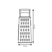 Reibe mit einem handlichen Plastikgriff