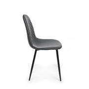 Dark Grey Library Chair Amanda 45x54x H87 cm