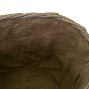 Wicker Portalgna cesta mit 1-2 Griffen natürlicher ovaler Juta CM57x46H46 ausgekleidet