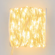 500 mikrolierte Kettenspule 25m heißes weißes transparentes Silberkabel