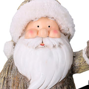 Santa Claus Resin mit Grigiocm25.5x17H44 Laterne
