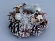 CentropiaProva Cherandele -Glasfäulchen und weiße Beeren 17 cm 17 cm