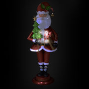 Santa Claus Red Metal LED CM40X30H135