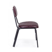 Debbie Bordeaux Vintage Chair in Eco -Leather
