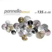 Metall Bild Wanddekoration Blüten 135 x 8 x 68 h cm cm