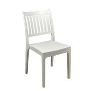 Gedruckter Kunststoffstuhl Minerva White CM52X46H87