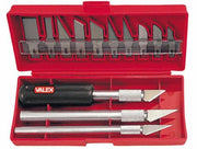 Valex -Messer eingestellt, um die Balsa mit Präzision, Gravur und Schnitzerei in 13 -Stück -Stahl zu schneiden.