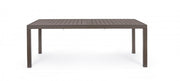 Tischmöbel ausziehbar Gartenaluminium Brown aus 200-300 x 100 cm