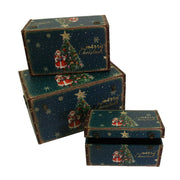Blazing Eco-Leder 1-3 Blau rechteckiger Baum CM59X36H333