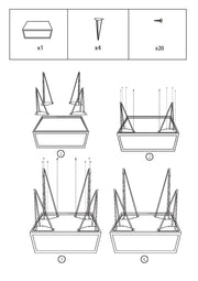 Bild Metallreisender Tabelle CM35X35H55