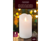 Candela Swaying Wachs Wachs interne Onda H 12,5 Ø 7,5 cm