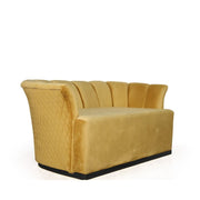 Argentario -Sofa 2 Sitze Velvet Black Ocker