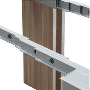 Erweiterbare Konsolentabellestruktur im Falten von Olmo Finish 90x50-300 cm Effez