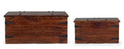 Set 2 Fusionsstil Braunes Holzfall