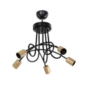 5 -Light Deckenlampe Sardala Mdl3843 geflochtenes Metall