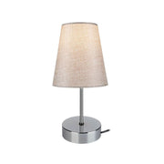 Estelya AZ1068 Chrom beige Effez Tischlampe