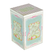 Rosa Rottangular Raphe Floor Box CM11.5x11.5H18
