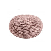 Rose Withwined Pouf Feuring 80 cm Design