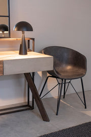 Vintage Chair Eco -Leder Anthrazit Warhol