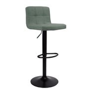 Einstellbarer Minzfarbe mit matten schwarzen Beinen 49x40x87 cm