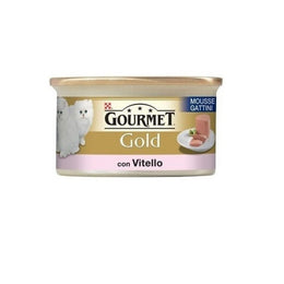 Gourmet Gold Mousse Kätzchen mit 85 Gramm Kalbspurina