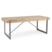 Garrett Urban Industrial Table mit Holzoberteil
