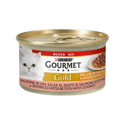 Gourmetgoldene in Sauce mit Lachs Purina 85 Gramm
